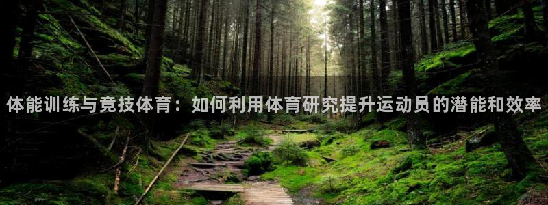 领航国际体育官网：体能训练与竞技体育：如何利用体育研究提升运动员的潜能和效率